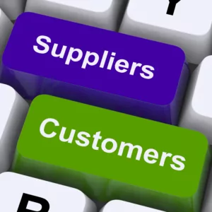 suppliers/vendors versus customers