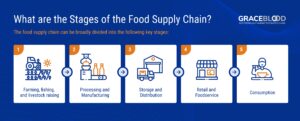 Food and Beverage Supply Chain Graphic